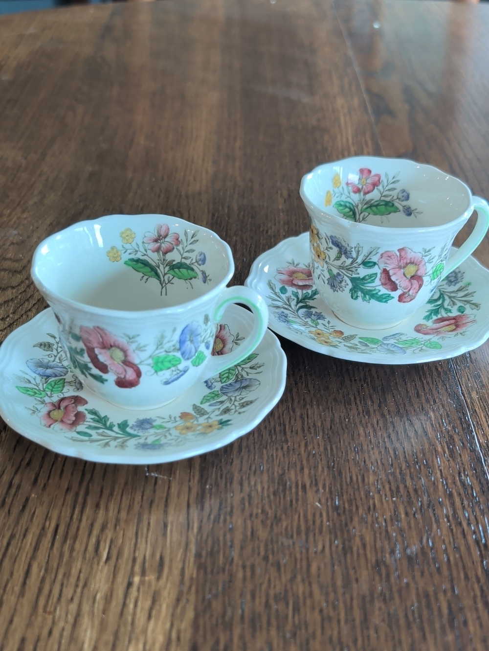 Vintage Royal Doulton Stratford (D6196) pattern cup and saucer set